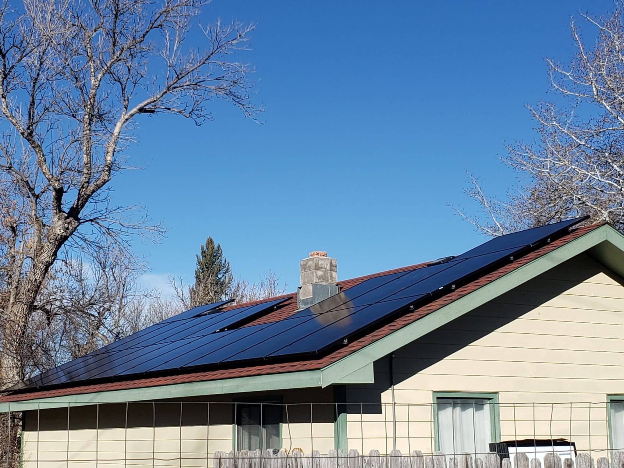 SOLAR PANEL INSTALLED ON BILLINGS, MONTANA ROOF