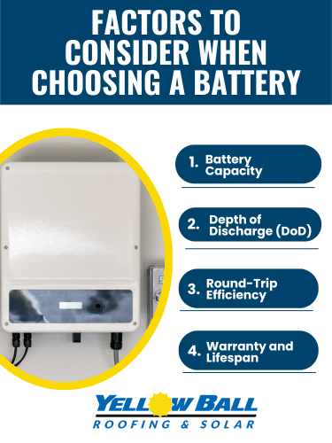 factors to consider when choosing a solar battery
