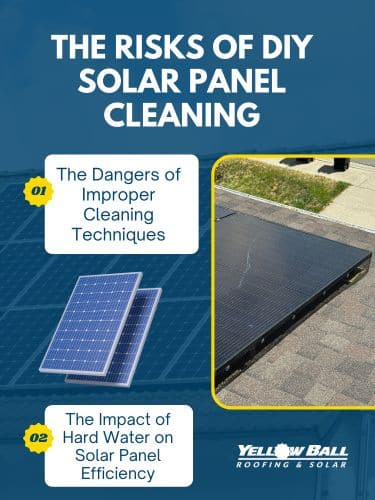 risks of diy solar panel cleaning
