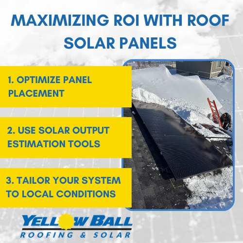 maximizing roi with roof solar panels