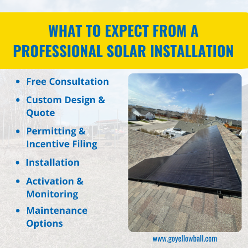 professional solar installation